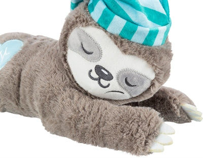 Trixie Pluche Luiaard Grijs Met Heartbeat Voor Puppy hondenspeelgoed 34 cm
