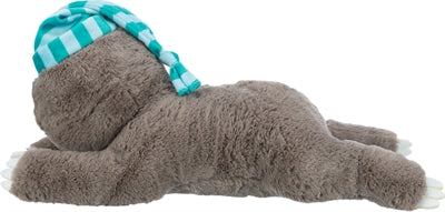 Trixie Pluche Luiaard Grijs Met Heartbeat Voor Puppy hondenspeelgoed 34 cm