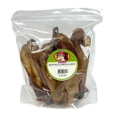 Petsnack Buffalo Oren Met Vlees hondensnacks gedroogd