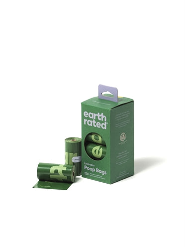EARTH RATED POEPZAKJES LAVENDEL GERECYCLED 8X15 ST