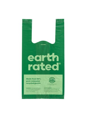 Earth Rated Poepzakjes Met Handvaten Lavendel Gerecycled hondenpoepzakjes 120 st