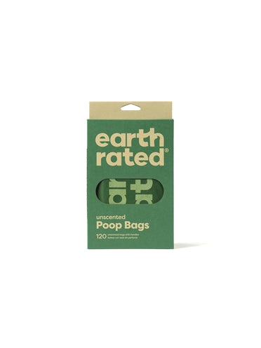 Earth Rated Poepzakjes Met Handvaten Geurloos Gerecycled hondenpoepzakjes 120 st
