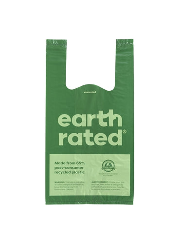 Earth Rated Poepzakjes Met Handvaten Geurloos Gerecycled hondenpoepzakjes 120 st
