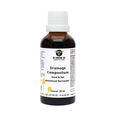 DE GROENE OS DRAINAGE COMPOSITUM HOND / KAT 50 ML