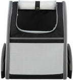 Trixie Hondentas Rugtas Chloe Lichtgrijs / Zwart 39x27x43 cm