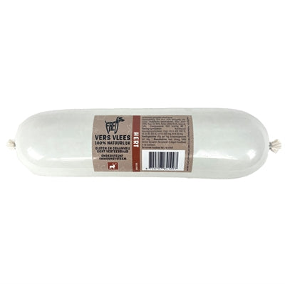 FREDS GESTOOMD VERS VLEES WORST HERT GRAAN EN GLUTENVRIJ 900 GR
