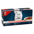 Gourmet Perle Mini Filets in Saus Kip / Konijn / Rund / Zalm kattenvoer natvoer 60x85 gr