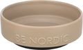 TRIXIE BE NORDIC VOERBAK HOND KERAMIEK / RUBBER TAUPE 16 CM
