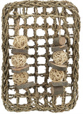 TRIXIE KNAAGDIER MAT MET SPEELTJES ZEEGRAS 18X30 CM