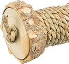 Trixie Speelrol Voor Knaagdieren Met Zeegras Van Hout knaagdierspeelgoed 5x18 cm