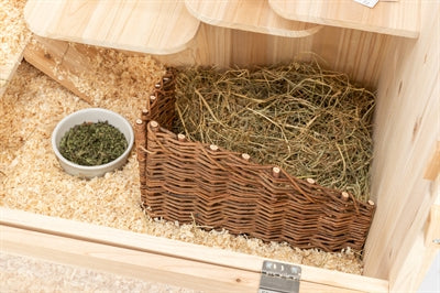 Trixie Hoekelement Voor Muizen en Hamsters Wilg knaagdierspeelgoed 20x10x13CM