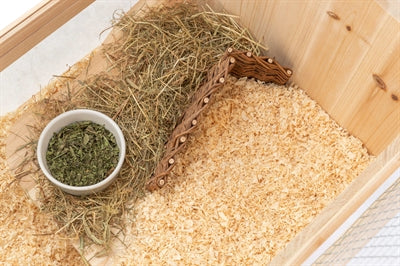 Trixie Hoekelement Voor Muizen en Hamsters Wilg knaagdierspeelgoed 20x10x13CM
