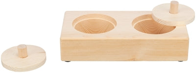 Trixie Snack Box Voor Ratten en Konijnen Hout knaagdierspeelgoed 14x3X7 cm