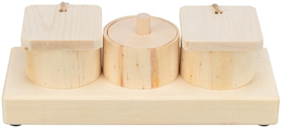 TRIXIE SNACK CUPS VOOR RATTEN EN KONIJNEN HOUT 15X45X6 CM