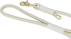 Trixie Soft Rope Hondenriem Grijs / Lichtgrijs hondenhalsband 100x1 cm