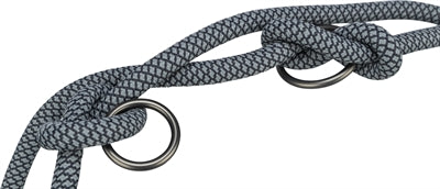 Trixie Soft Rope Hondenriem Verstelbaar Zwart / Grijs hondenhalsband 200x1 cm