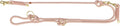 TRIXIE SOFT ROPE HONDENRIEM VERSTELBAAR ROZE / LICHT ROZE 200X1 CM