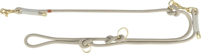 TRIXIE SOFT ROPE HONDENRIEM VERSTELBAAR GRIJS / LICHTGRIJS 200X1 CM