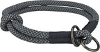 Trixie Halsband Hond Soft Half-slip Zwart / Grijs hondenhalsband hondenriem