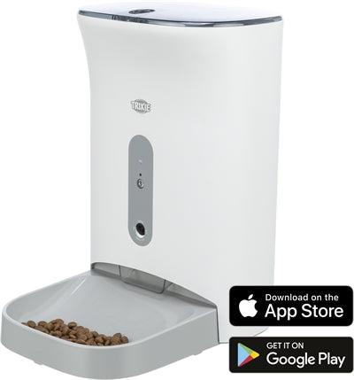 Trixie Voederautomaat Smart 2.0 Wit / Grijs electrische artikelen 4,5 ltr 24x19x38 cm