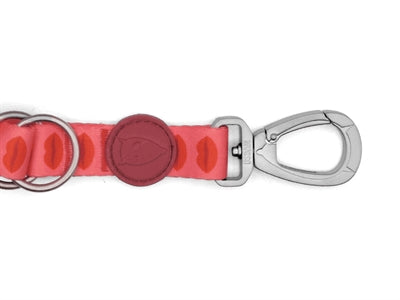 Morso Hondenriem Verstelbaar Gerecycled Lipstick Roze hondenhalsband nylon