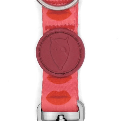 Morso Hondenriem Verstelbaar Gerecycled Lipstick Roze hondenhalsband nylon