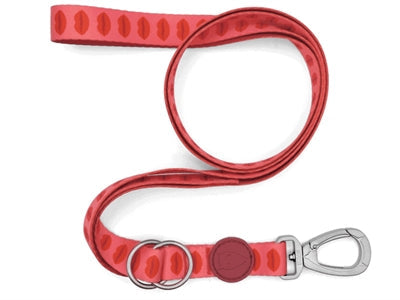 Morso Hondenriem Verstelbaar Gerecycled Lipstick Roze hondenhalsband nylon