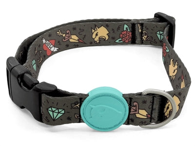 MORSO HALSBAND HOND GERECYCLED INK TANK GROEN 37-58X2,5 CM