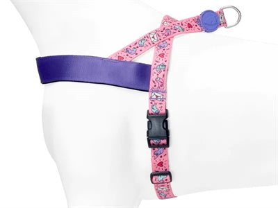 Morso Norwegian Hondentuig Gerecycled Sweet Tweet Roze hondenhalsband hondenriem nylon