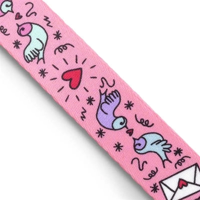Morso Norwegian Hondentuig Gerecycled Sweet Tweet Roze hondenhalsband hondenriem nylon
