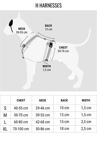 Morso Hondentuig H-tuig Gerecycled Full Metal Dog Bruin hondenhalsband hondenriem nylon