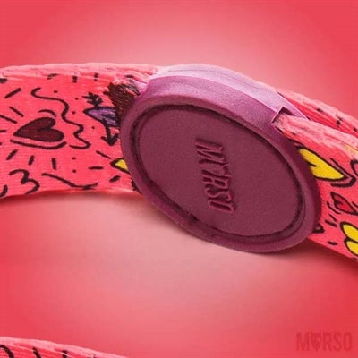 Morso Hondenriem Verstelbaar Gerecycled Pink Think Roze hondenhalsband nylon
