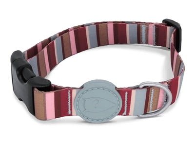 Morso Halsband Hond Gerecycled Skyline Rood / Roze hondenhalsband hondenriem nylon