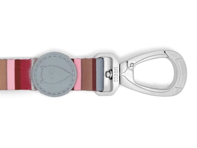 Morso Hondenriem Gerecycled Skyline Rood / Roze hondenhalsband nylon