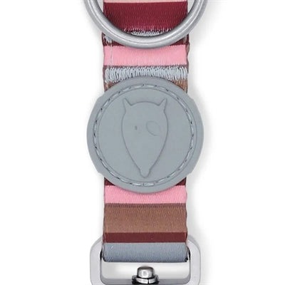 Morso Hondenriem Verstelbaar Gerecycled Skyline Rood / Roze hondenhalsband nylon
