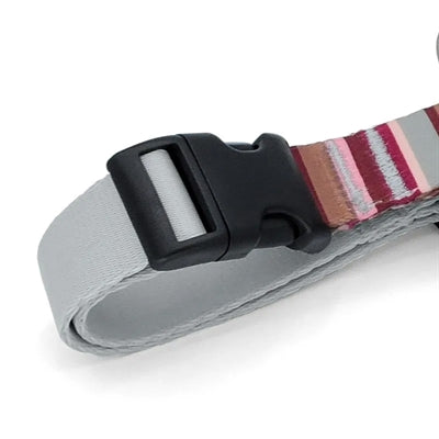 Morso Hondentuig H-tuig Gerecycled Skyline Rood / Roze hondenhalsband hondenriem nylon