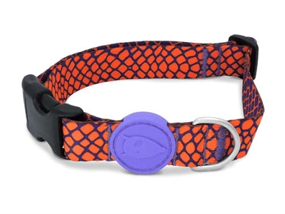 MORSO HALSBAND HOND GERECYCLED URBAN LIZARD ROOD 30-42X1,5 CM