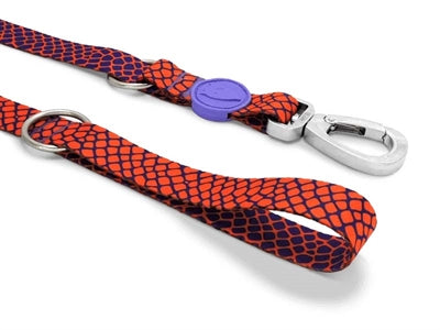 Morso Hondenriem Verstelbaar Gerecycled Urban Lizard Rood hondenhalsband nylon