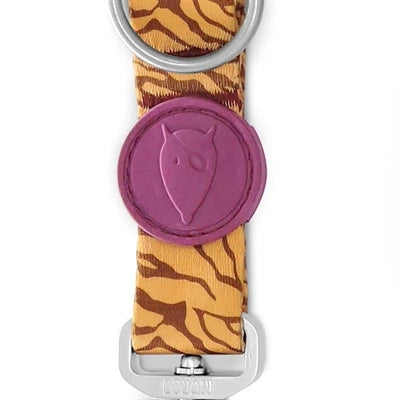 Morso Hondenriem Verstelbaar Gerecycled Jungle Drum Oranje hondenhalsband nylon