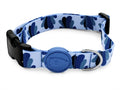 MORSO HALSBAND HOND GERECYCLED SPLASH BLAUW 30-42X1,5 CM