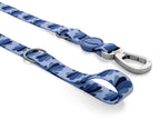 Morso Hondenriem Verstelbaar Gerecycled Splash Blauw hondenhalsband nylon