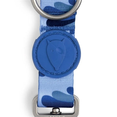 Morso Hondenriem Verstelbaar Gerecycled Splash Blauw hondenhalsband nylon
