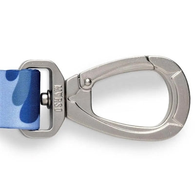Morso Hondenriem Verstelbaar Gerecycled Splash Blauw hondenhalsband nylon