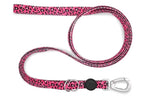 Morso Hondenriem Verstelbaar Gerecycled Bubble Leo Roze hondenhalsband nylon