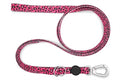 MORSO HONDENRIEM VERSTELBAAR GERECYCLED BUBBLE LEO ROZE 75-230X1,5 CM 4-20 KG