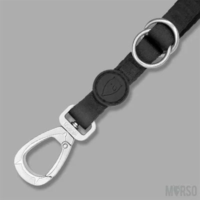 Morso Hondenriem Verstelbaar Gerecycled Pureness Zwart hondenhalsband nylon