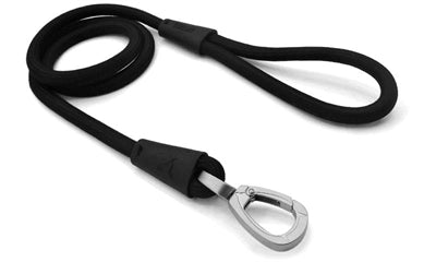 Morso Hondenriem Soft Rope Gerecycled Black Zwart hondenhalsband 120x1 cm