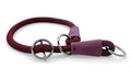 MORSO HALF SLIP HALSBAND HOND SOFT ROPE GERECYCLED PLUM PAARS 50X1 CM