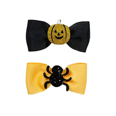 Happy Pet Halloween Vlinderstrik Spin / Pompoen 8x3,5x1 cm 2 st
