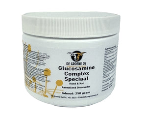 de Groene os Glucosamine Complex Speciaal Hond / Kat voedingssupplement 250 gr